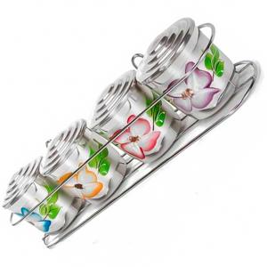 *PORTA CONDIM RED ALUM JOGO 04PCS C/SUP ANALENI