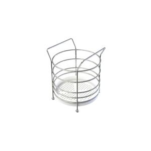*PORTA TALHERES ARAMADO CROM C/ FUNDO PLST BRANCO