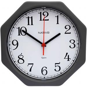 RELOGIO PAREDE OITAV 24CM LISO MISTO 51454-0