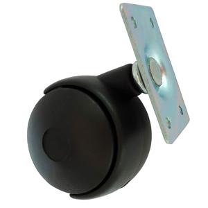RODIZIO PLAST 30MM CHAPA PR PT 04