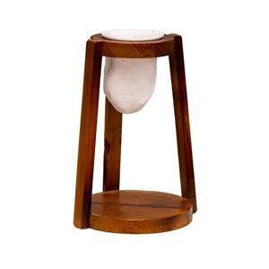 SUPORTE COADOR DOSE ÚNICA MADEIRA 5,5 CM