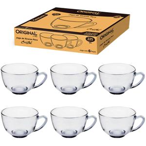 JG XICARA CHA 225ML CRISTAL 6PCS ORIGINAL